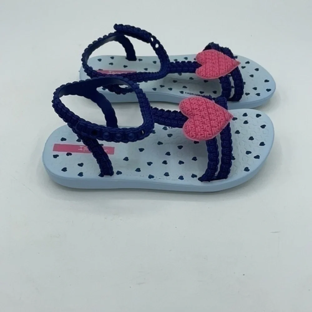 IPANEMA Blue & Pink Heart My First ipanema sandals